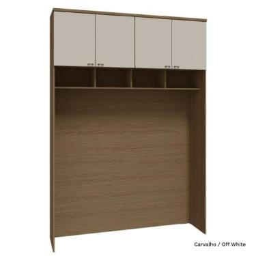 Imagem de Guarda Roupa Modulado Ponte 163cm 04 Portas 234cm Alt Setiba - Móveis 