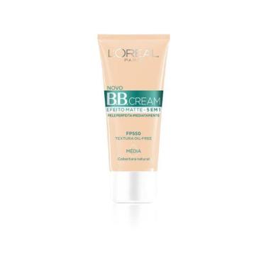 Imagem de Base BB Cream L'oréal Paris - Efeito Matte Fps 50, Média, 30g