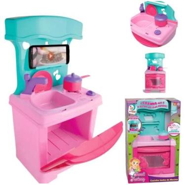 Imagem de Brinquedo Mini Cozinha Infantil Completa Sweet Fantasy