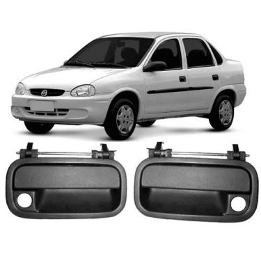 Imagem de Par Maçanetas Porta Externa Dianteira Corsa Wind Vectra 95 - IDEAL PAR