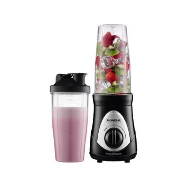 Imagem de Liquidificador Portátil Personal Blender Mondial Preto e Prata 300W DG