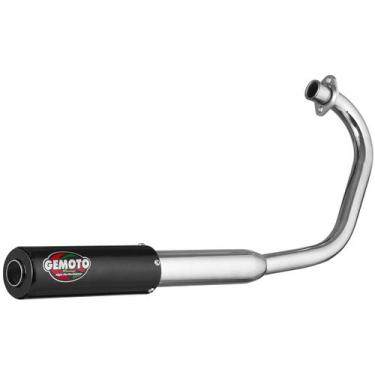 Imagem de Escapamento Escape Gemoto Racing Biz 125 2005 - 2008 Cromado Ponteira 