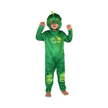 Imagem de Fantasia De Cosplay Em Estilo Cartoon Azul, Vermelho E Verde Com Másca
