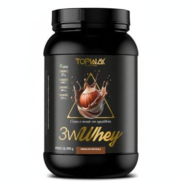 Imagem de Whey Protein Gold 3W Topway 900G Concentrado Iso E Hidro-Unissex