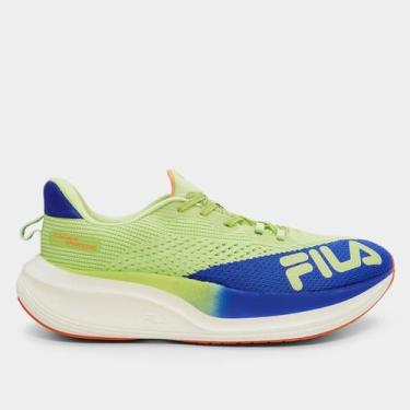 Imagem de Tênis Fila Racer Speedzone Feminino, Verde, Laranja, 36