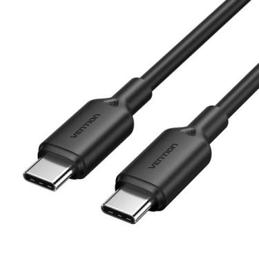 Imagem de Cabo Carregador Turbo Duplo Usb Tipo C 2m Vention 60w 3a - Bbacomercio