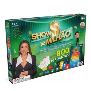 Imagem de Jogo Tabuleiro Show Do Milhão Original Com 800 Perguntas - PAIS E FILH