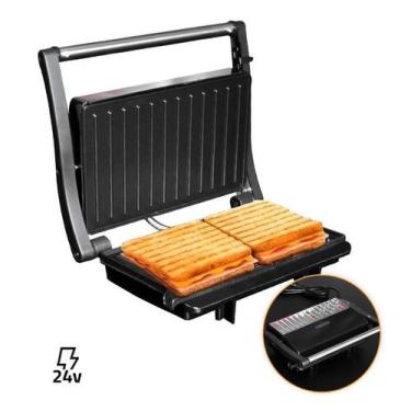 Imagem de Grill e Sanduicheira Elétrica 24v 250w Para caminhão - Climatizar