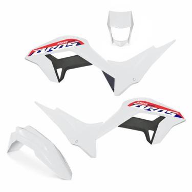 Imagem de Kit Plástico Carenagem Biker Reestyle C/ Adesivos Nxr Bros 150 2009 a 