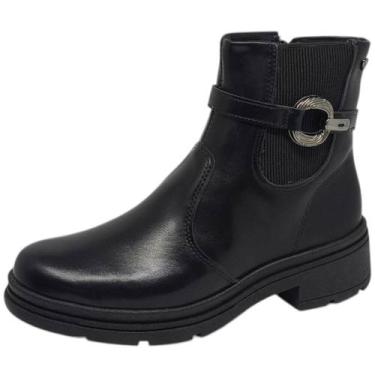 Imagem de Bota Feminina Coturno Tratorada Moderna Conforto Mississipi, Preto, 36