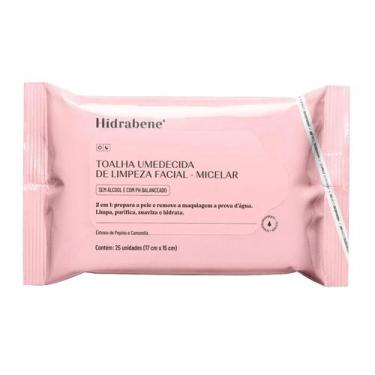 Imagem de Toalha Umedecida Hidrabene Limpeza Facial Micelar 25un