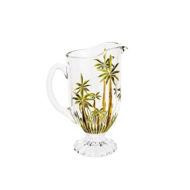 Imagem de Jarra de Água Suco Vinho de Cristal Palm Tree Wolff 1.5L