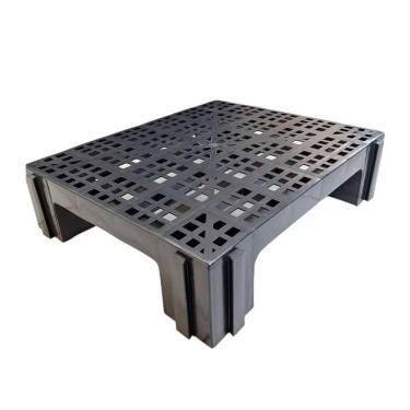 Imagem de Piso Estrado Modular Piso Estrado Modular 60x50x15cm com Sistema de Encaixe Macho e Fêmea Preto Intelplast