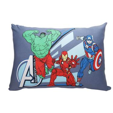 Imagem de Fronha Avulsa Marvel Avengers Malha 100% Algodão 48cmx68cm 01 Peça Branco Portallar