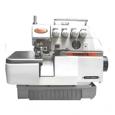 Imagem de Máquina de Costura Overlock Industrial Fy44 Ponto Cadeia para Materiais Pesados Branco Yamata