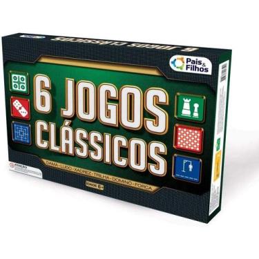 Imagem de 06 jogos clássicos - dama-ludo-xadrez-trilha-dominó-forca -top line 27