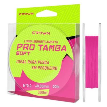 Imagem de Linha Monofilamento Crown Pro Tamba Soft Rosa 32lb (0.40mm-300m)