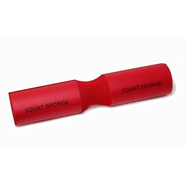 Imagem de Esponja Vermelha Quadrada 45,72 cm de comprimento, 8,89 cm de diâmetro e 3,17 cm de espessura Olympic Barbell Pad