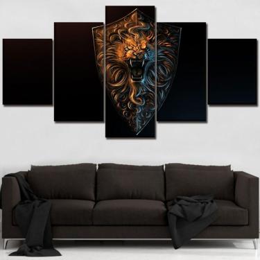 Imagem de Quadro Decorativos Game of Thrones com 5 peças 130x65 3