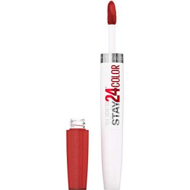 Imagem de Maybelline SuperStay 24 2-Step Long Lasting Liquid Lipstick and Lip Balm, High-Impact Lip Color, Satin Finish, Bronzed Dream