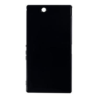 Imagem de Capa para Sony Xperia Z Ultra XL39H, capa traseira de TPU macio à prova de choque de silicone anti-impressões digitais capa protetora de corpo inteiro para Xperia Z Ultra XL39H (6,40 polegadas) (preto)