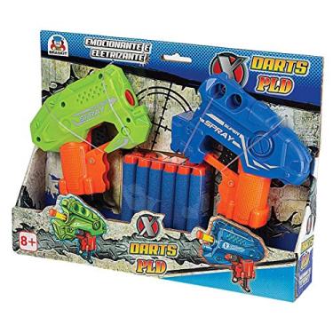 Imagem de Lançador X Darts Duplo, Braskit, Com 12 Dardos
