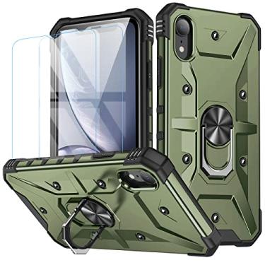 Imagem de Capa para iphone XS MAX (2 protetores de tela de vidro temperado), iphone XS MAX Case (verde)