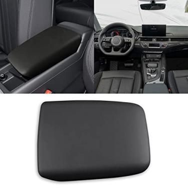 Imagem de FINMOKAL Couro Da Tampa Do Apoio De Braço Da Tampa Do Console Central Para Audi A4 A5 2017-2021 Cinza