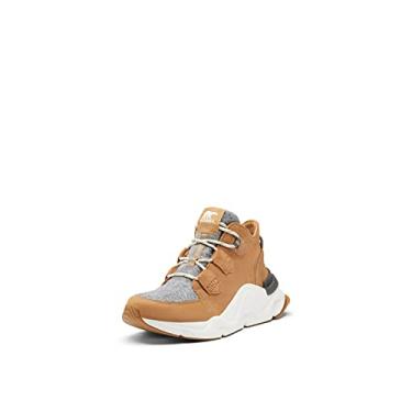 Imagem de Sorel Bota feminina Kinetic Rngd Caribou — Botas de inverno de couro impermeável, Tawny Buff, pedreira, 9.5