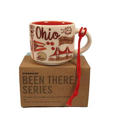 Imagem de Caneca de ornamento de café de cerâmica Ohio Starbucks Been There Collection, 60 ml