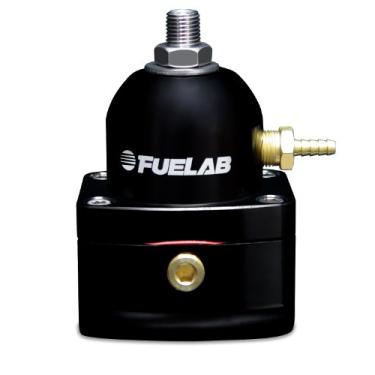 Imagem de Fuelab Regulador de pressão de combustível ajustável EFI preto universal 51501-1, pequeno