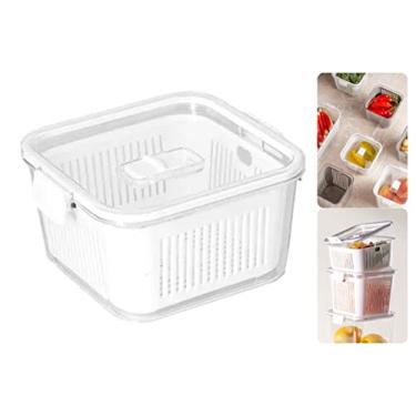 Imagem de Pote Hermético Slim C/Travas E Cesto Multiuso Empilhável 1360 ml, Paramount