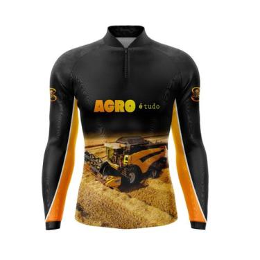 Imagem de Camiseta Proteção Uv50+ Agro, Agricultura Super King Gll17 Amarelo