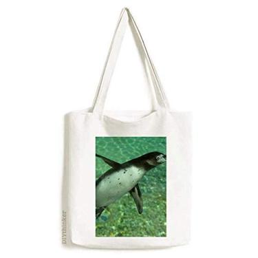 Imagem de Water Southern Penguin Science Nature Picture Tote Canvas Bag Shopping Satchel Casual Bolsa