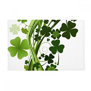 Imagem de DIYthinker Tapete antiderrapante para porta de banheiro Clover Tree Ireland St Patrick's Day