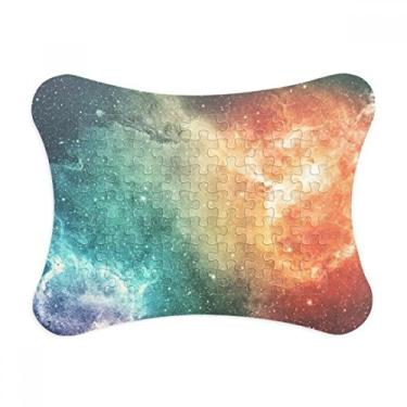 Imagem de Moldura de quebra-cabeça Nebulosa Adjacente Pequena Estampa de Nebulosa Azul Decoração de Imagem Enfeite de Jogo de Quebra-Cabeça