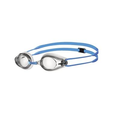 Imagem de arena 1E559-CLEAR-CLEAR-LIGHT Blue Tracks Jr Swim Goggles