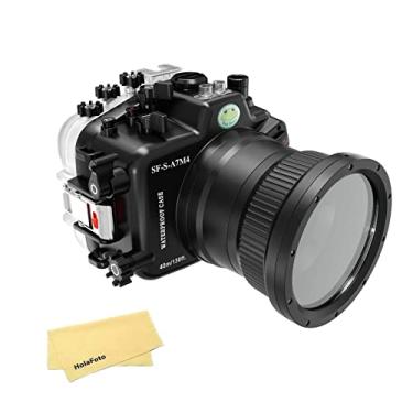 Imagem de Seafrogs Habitação Subaquática Para Sony A7M4 Alpha7 Iv (Ilce-7M4 /A7 Iv), [40M /130Ft] Caso De Mergulho À Prova D'Água Para A Sony A7M4 A7 Mark Iv A74, Com Porta Padrão