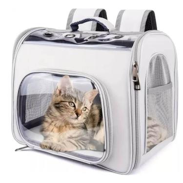 Imagem de Mochila Pet Para Transporte De Cães E Gatos Visão Panorâmica