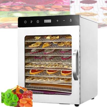 Imagem de Desidratador De Alimentos, Desidratador De 10 Bandejas, Temporizador De 24 Horas, Controle De Temperatura De 86-194℉, Adequado Para Frutas, Vegetais, Ingredientes Não Incluídos