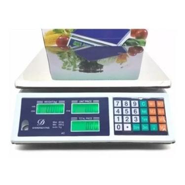 Imagem de Balança 40Kg Eletrônica Bivolt Alta Precisão - Branco