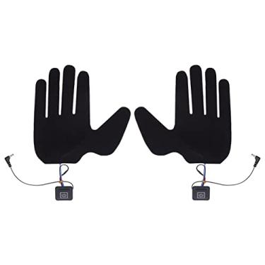 Imagem de Almofada de Aquecimento de Luvas de Cinco Dedos, Almofadas de Luvas de Aquecimento Elétrico Com 3 Engrenagens Ajustáveis ​​para Esqui, Corrida, Atividades Ao Ar Livre