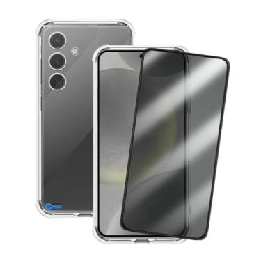Imagem de Kit Capa Anti Impacto e Película Privacidade 3D Anti-Spy Compatível Samsung Galaxy S24 Plus