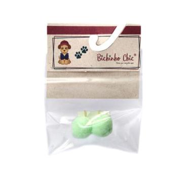 Imagem de Enfeite Pompom para Cachorro e Gato Pet - Bichinho Chic, P, Verde