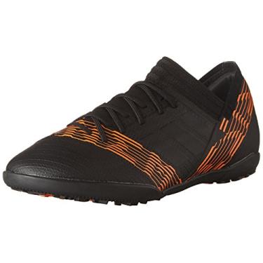 Imagem de adidas Tênis de futebol infantil unissex Nemeziz Tango 17.3 Tf J, Core Black/Core Black/Tactile Gold, 6 Big Kid