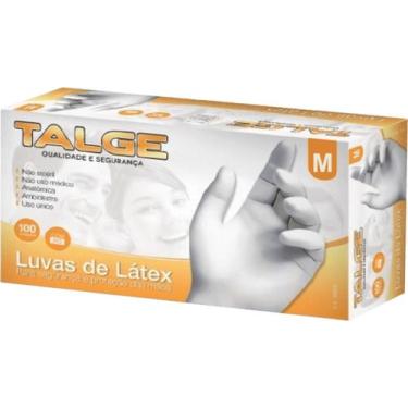 Imagem de Luva latex talge m c/ po c/100 (10x100) ca28324 (b)