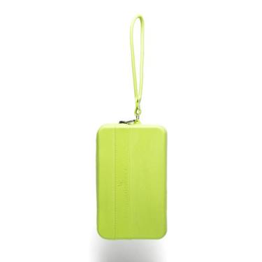 Imagem de Carteira Feminina Blogueira Com Zíper de Mão VK, Verde limão