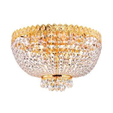 Imagem de Plafon Sobrepor Redondo de Cristal Véu de Noiva Buquê Urano - Arquitet