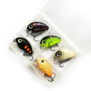 Imagem de Kit 5 Isca Artificial Mini Crank Bait Pesca Ultra Light Fish - SMART