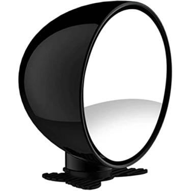Imagem de Biqing Espelhos de ponto cego, acessórios universais para carro, 360 ajustáveis, convexo, preto, 6 cm, espelho retrovisor, espelho auxiliar automático, 1 peça